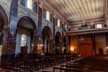 Fototapeta premium Parroquia San Antonio de Padua (Saint Anthony of Padua Parish) in San Antonio de Areco, Buenos Aires Province, Argentina