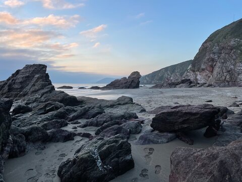 Cornish beach in Winter