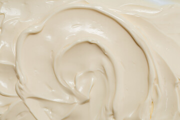 White whipped cream texture.