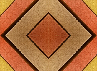 Fototapeta premium spongy foam surface texture rectangular decoration with a combination of soft pastel colors, beige, orange and yellow.