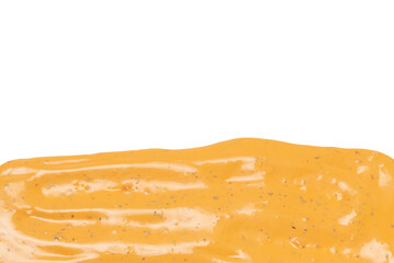 Whipped delicious sauce texture. Hamburger sauce background.