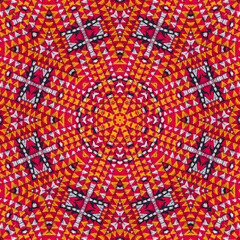 Seamless kaleidoscope or endless pattern for ceramic tile, wallpaper, linoleum, textile, web page background used.