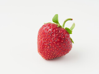 Fresh, red and tasty strawberries isolated on a white background