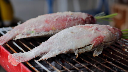 Grilled Oreochromis niloticus fish