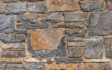 rough stone wall closeup, seamless natural background