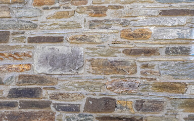 rough slate stone wall closeup, seamless natural background