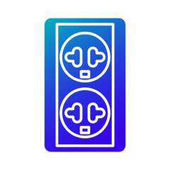Electrical socket icon