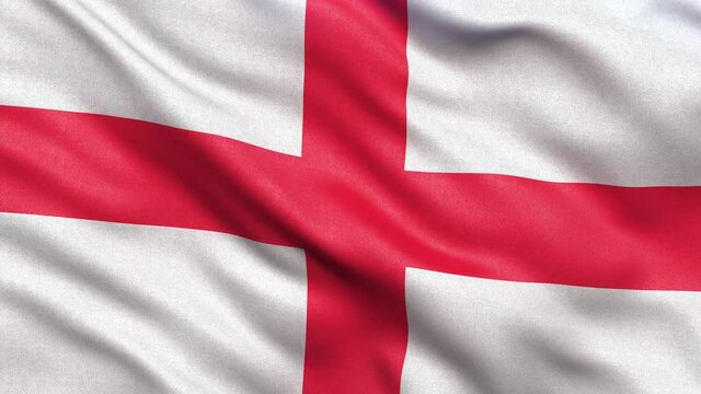 England Flag Seamless Loop