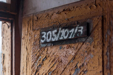 Fototapeta premium Abandoned brick distillery next to the palace