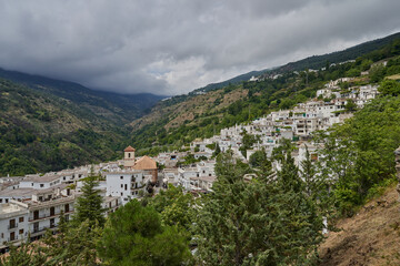 Fototapeta na wymiar View of Pampaneira. Town located in the Alpujarra region, in the province of Granada