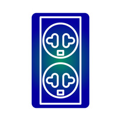 Electrical socket icon