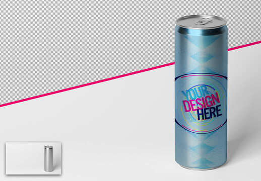 Mockup of a Metal Can