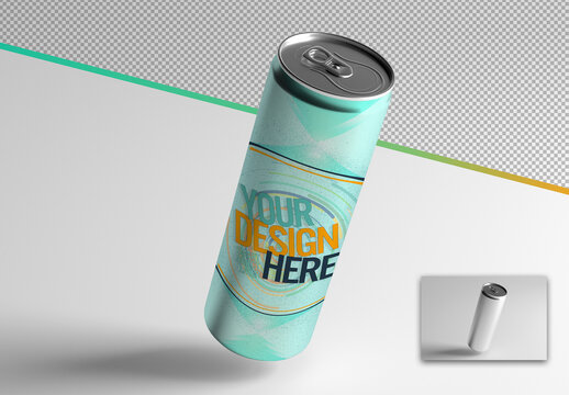 Mockup of a Metal Can