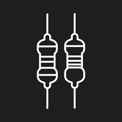 Resistor component icon