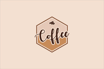 Vector coffee logotype coffee template. Vector illustration