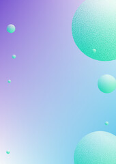 Fluid poster with round shapes