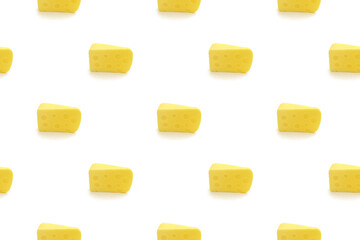 Pattern with cheese pieces.