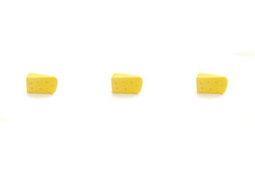 Pattern with cheese pieces.
