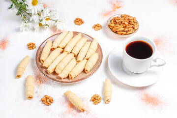 Homemade delicious organic walnut cookies.