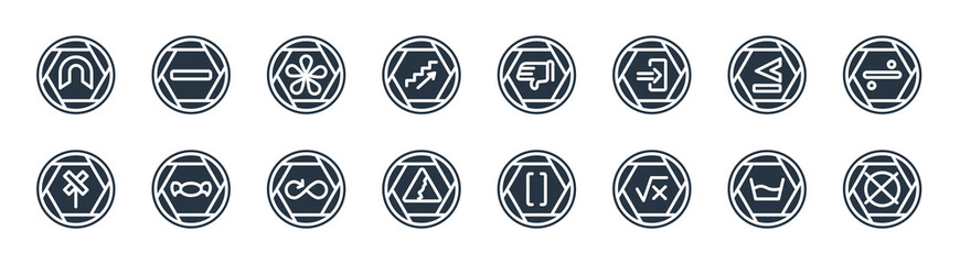 signs filled icons. glyph vector icons such as do not dry, square root of x, landslide danger triangular traffic, rail road crossing cross, is less than, fukuoka prefecture, thumbs down hand,