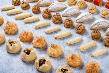 Various delicious vegan homemade cookies.