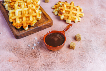 Homemade caramel sauce in a bowl.