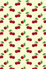 Cherry pattern summer print