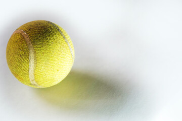 Cricket ball on white background