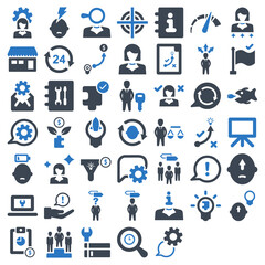 Business & management icons set