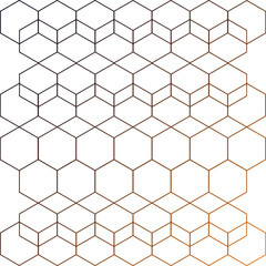  purple and yellow stroke gradient geometric white background with hexagons ,Seamless hexagon vector pattern, Use as a backdrop, the fill pattern.Gradient glow poster template with abstract shapes