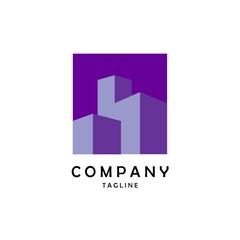 abstract logo for company construction company structural buildings architectonic simple logo