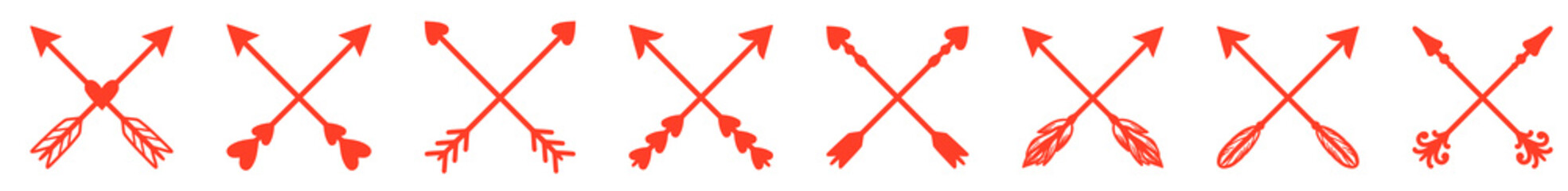 crossed arrows vector