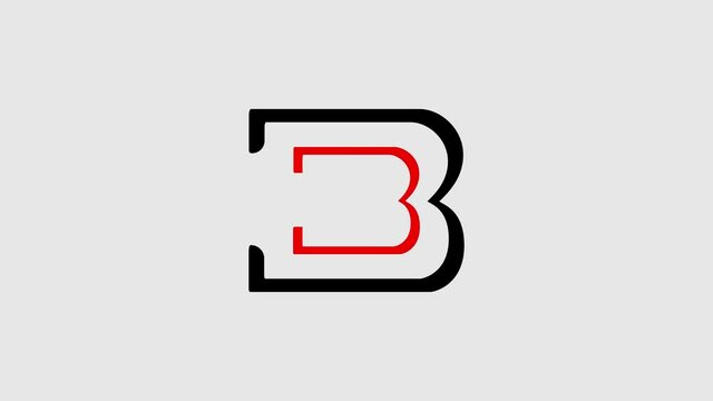 B letter logo animation