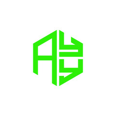 AYY logo AYY icon AYY vector AYY monogram AYY letter AYY minimalist AYY triangle AYY hexagon Circle Unique modern flat abstract logo design 