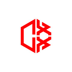 CXX logo CXX icon CXX vector CXX monogram CXX letter CXX minimalist CXX triangle CXX hexagon Circle Unique modern flat abstract logo design 