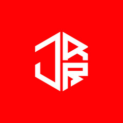 JRR logo JRR icon JRR vector JRR monogram JRR letter JRR minimalist JRR triangle JRR hexagon Circle Unique modern flat abstract logo design 