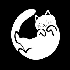 white cat logo