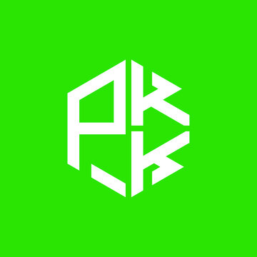 PKK logo PKK icon PKK vector PKK monogram PKK letter PKK minimalist PKK triangle PKK hexagon Circle Unique modern flat abstract logo design 