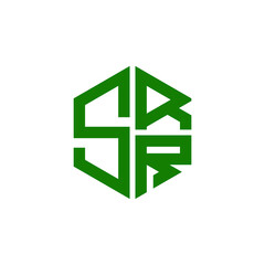 SRR logo SRR icon SRR vector SRR monogram SRR letter SRR minimalist SRR triangle SRR hexagon Circle Unique modern flat abstract logo design 