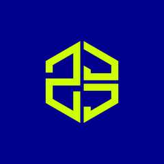 ZJJ logo ZJJ icon ZJJ vector ZJJ monogram ZJJ letter ZJJ minimalist ZJJ triangle ZJJ hexagon Circle Unique modern flat abstract logo design 