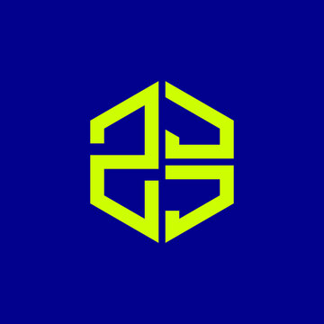 ZJJ logo ZJJ icon ZJJ vector ZJJ monogram ZJJ letter ZJJ minimalist ZJJ triangle ZJJ hexagon Circle Unique modern flat abstract logo design 