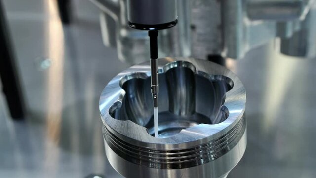 Coordinate Measuring Machine measures complex parts.