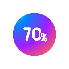 70% - Sticker