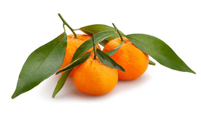 tangerine path isolated on white