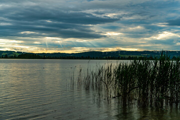 Kochelsee, Sonnenuntergang, Bayern, See, Deutschland