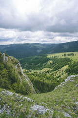 Obraz premium Pietrele Albe - Vladeasa - Amazing rock formation in Romania - Apuseni