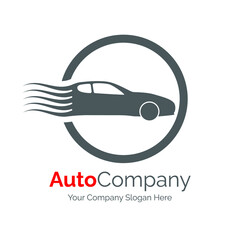 Auto company logotype isolated on white background