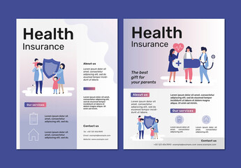 Flyer Layout for Health Insurance