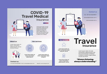 Flyer Layouts for Travel Insurance