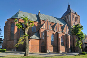 Naklejka premium Gotycka katedra w Koszalinie